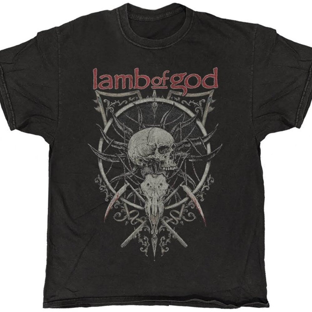 Lamb Of God Skull Kopia Vintage Style Groove Metal Unisex T-Shirt